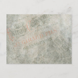 Papier voor papier — Parisiaans reclameinkend Briefkaart