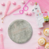 Papier voor  papier — Parisiaans reclameinkend Papieren Bordje (Feest)