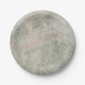 Papier voor  papier — Parisiaans reclameinkend Papieren Bordje (Voorkant)