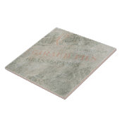 Papier voor  papier — Parisiaans reclameinkend Tegeltje (Zijkant)