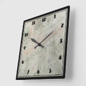 Papier voor papier — Parisiaans reclameinkend Vierkante Klok (Hoek)