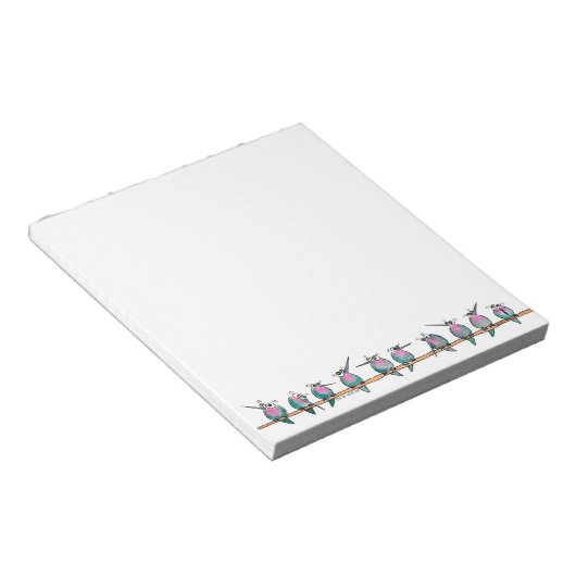 Papier voor paranoïde Hummingbird Notitieblok (Schuin)