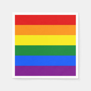 Papier voor patriottisch gebruik, met LGBT-vlag Servetten