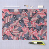 Papier voor patriottisch vlaggenstaatweefsel (Craft)