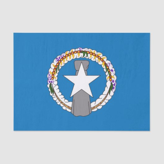 Papier voor patriottisch weefsel met vlag Noordeli (Voorkant)