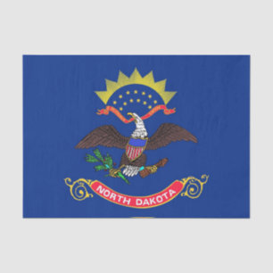 Papier voor patriottisch weefsel met vlag North Da