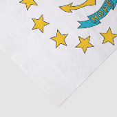 Papier voor patriottisch weefsel met vlag Rhode Is (Detail)