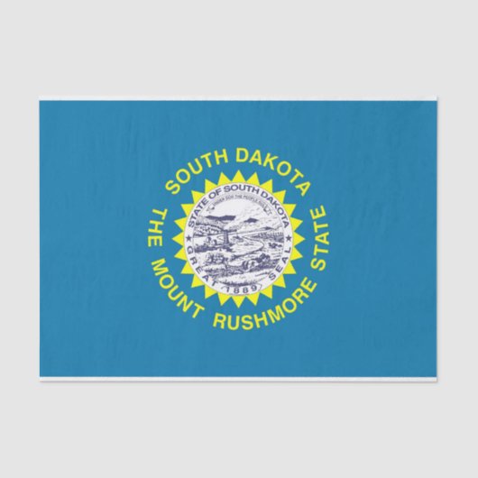 Papier voor patriottisch weefsel met vlag South Da (Voorkant)