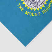 Papier voor patriottisch weefsel met vlag South Da (Detail)