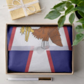 Papier voor patriottisch weefsel met vlag van Amer (Geschenk)