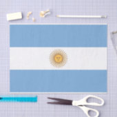 Papier voor patriottisch weefsel met vlag van Arge (Craft)