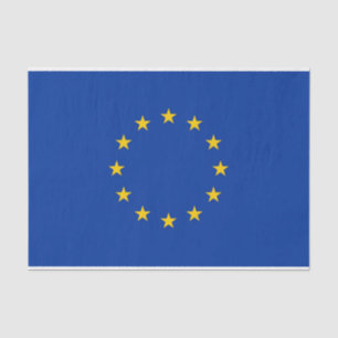 Papier voor patriottisch weefsel met vlag van de E