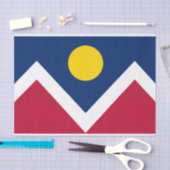 Papier voor patriottisch weefsel met vlag van Denv (Craft)