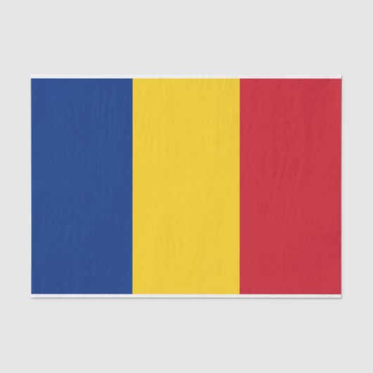 Papier voor patriottisch weefsel met vlag van Roem (Voorkant)