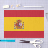 Papier voor patriottisch weefsel met vlag van Span (Craft)