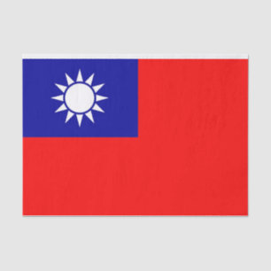 Papier voor patriottisch weefsel met vlag van Taiw