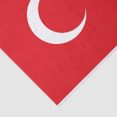 Papier voor patriottisch weefsel met vlag van Turk (Detail)