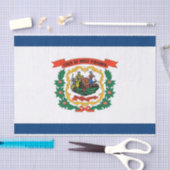 Papier voor patriottisch weefsel met vlag van West (Craft)