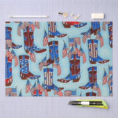 Papier voor patriottische cowboy booten (Craft)