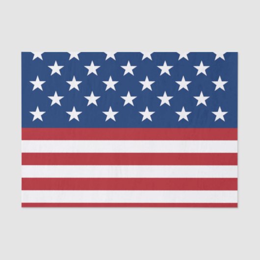 Papier voor patriotweefsel onder patriottische vla (Voorkant)