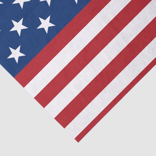 Papier voor patriotweefsel onder patriottische vla (Detail)