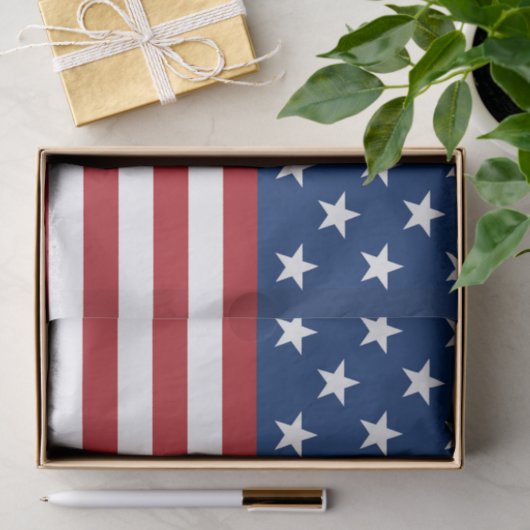 Papier voor patriotweefsel onder patriottische vla (Geschenk)