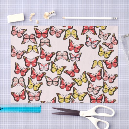 Papier voor persoonlijk Butterfly-weefsel (Craft)