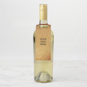 Papier voor persoonlijk faux-goudglitter flessenhanger (Op fles)