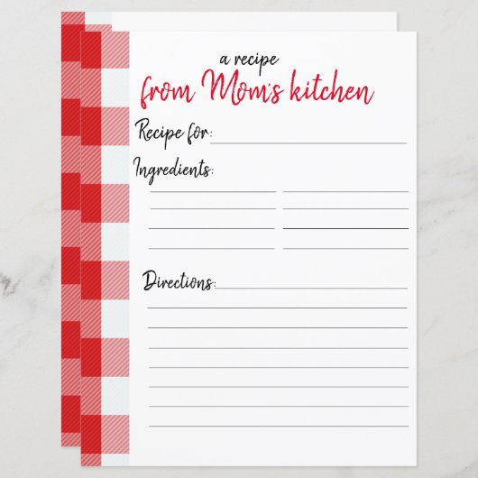 Papier voor persoonlijk gebruik (Voorkant / Achterkant)