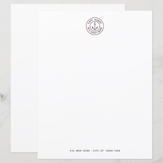 Papier voor persoonlijk Logo op basis van nimestis (Voorkant / Achterkant)