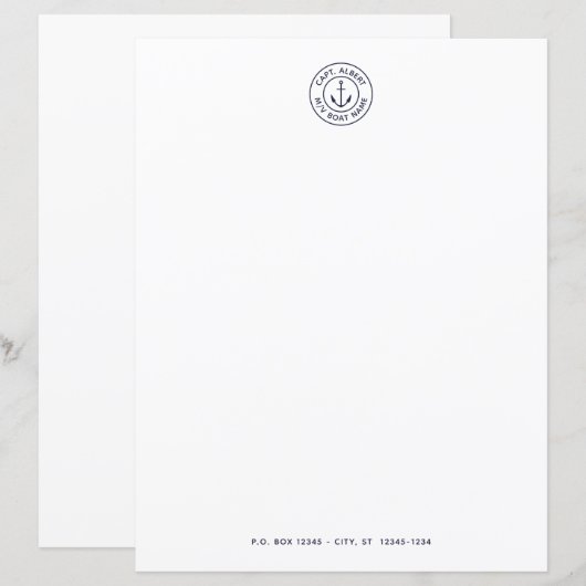 Papier voor persoonlijk Logo op basis van nimestis (Voorkant / Achterkant)