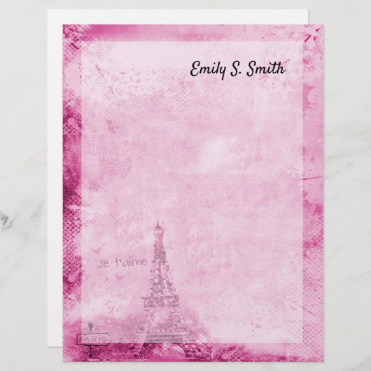 Papier voor persoonlijk schrijven van Valentijn in (Voorkant / Achterkant)