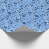 Papier voor persoonlijke cadeautjes met vlindervul (Hoek)