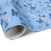 Papier voor persoonlijke cadeautjes met vlindervul (Rol Hoek)