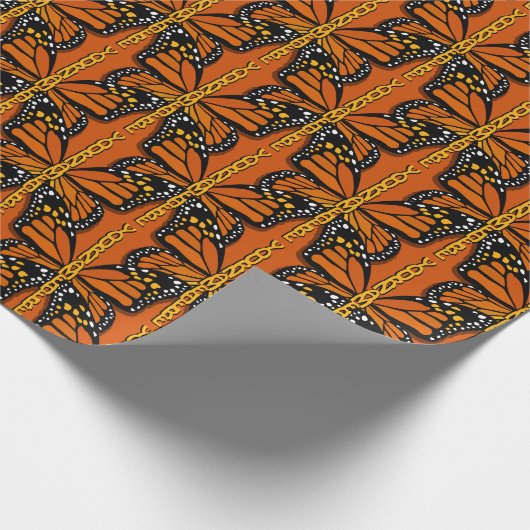 Papier voor persoonlijke cadeautjes met vlindervul (Hoek)