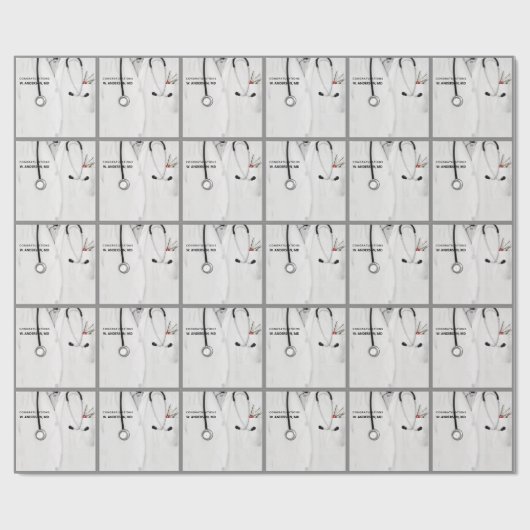 Papier voor persoonlijke cadeautjes voor artsen (Vlak)