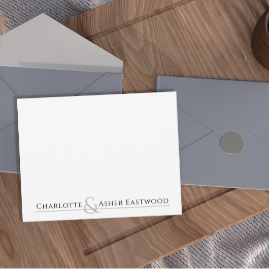 Papier voor persoonlijke paren notitiekaartje