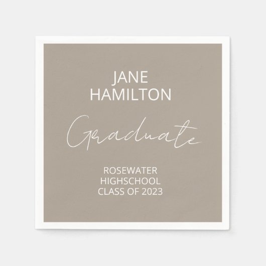 Papier voor persoonlijke scriptgradatie servet (Voorkant)