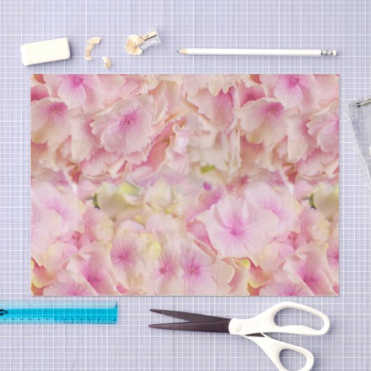 Papier voor plak-donkerroze hydrangeas (Craft)