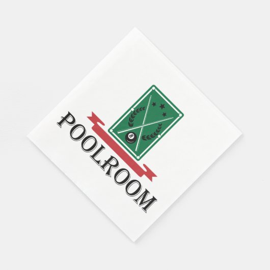 Papier voor poolkamer Napkins Servet (Hoek)