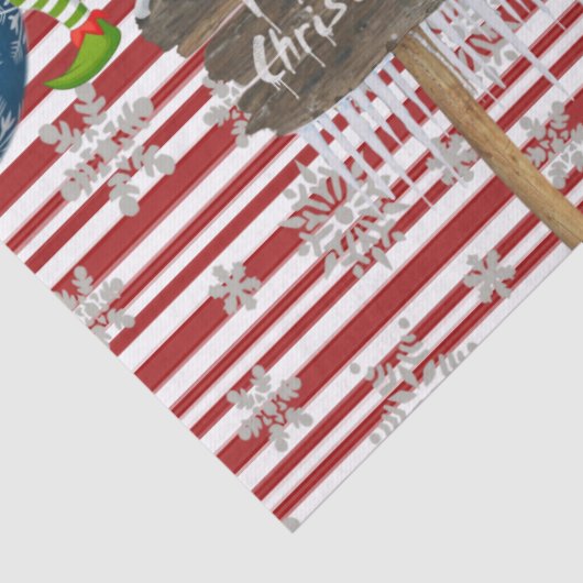 Papier voor prettige kerstcadeaus Elf (Detail)