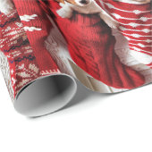 Papier voor puppy kerst-sokverpakking (Rol Hoek)