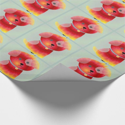 Papier voor puppy Love Wrapping (Hoek)