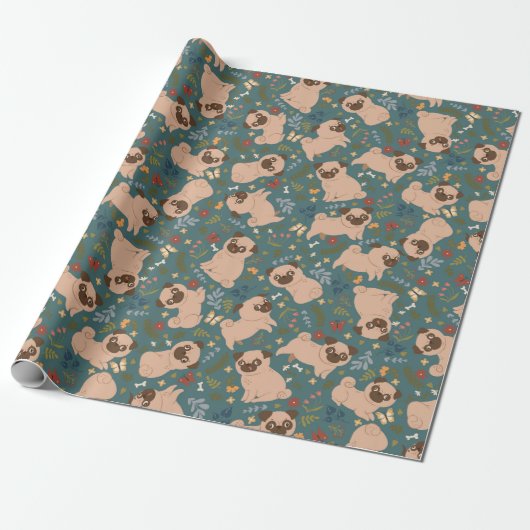 Papier voor puppy Pattern-overvulling (Uitgerold)