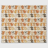 Papier voor puppy Wrapping (Vlak)