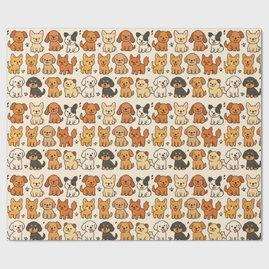Papier voor puppy Wrapping (Vlak)