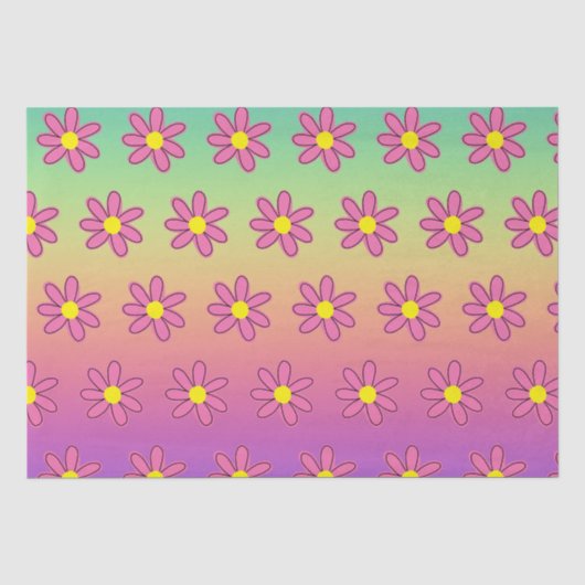 Papier voor regenboog en bloemen (Voorkant)