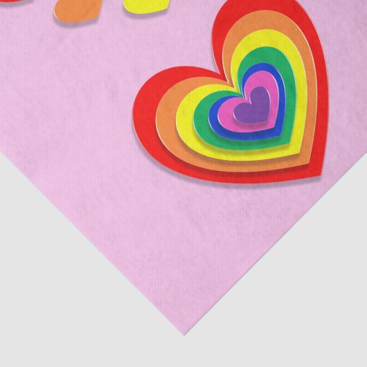 Papier voor regenboogharten (Detail)