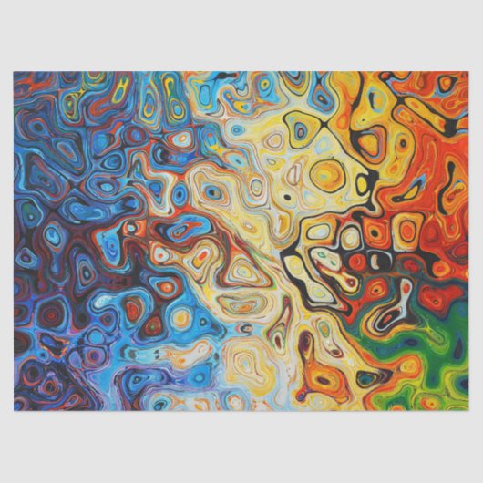 Papier voor regenboogolielekkage (Voorkant)