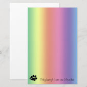 Papier voor regenboogstralen Polydactylakken zijn  (Voorkant / Achterkant)